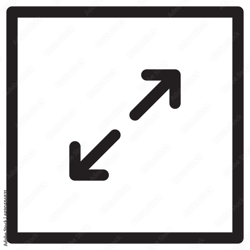 Illustration of Maximaze Arrows design icon Illustration of Maximaze Arrows design icon