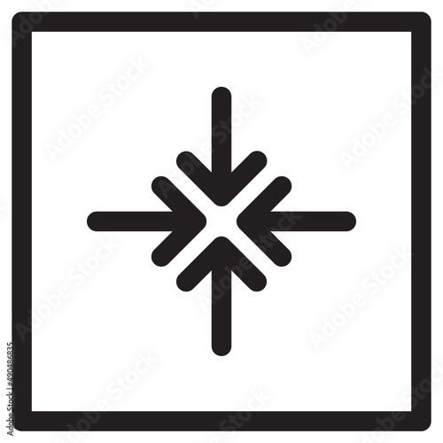 Illustration of Minimaze Arrows design icon