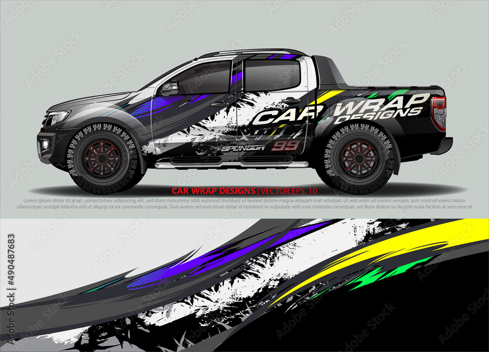 car graphic background vector. abstract lines vector with modern camouflage design concept  for truck and vehicles graphics vinyl wrap