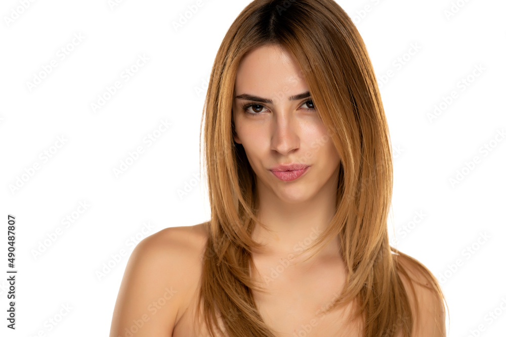 portrait of a young beutiful woman with long blond hair portrait of a young beutiful woman with long blond hair