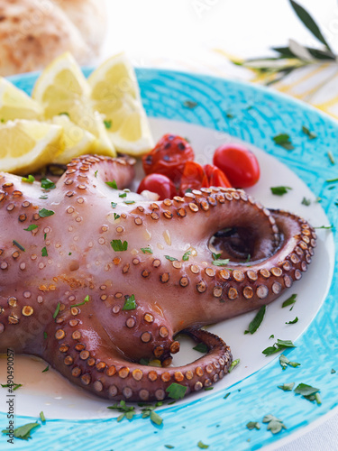 boiled octopus