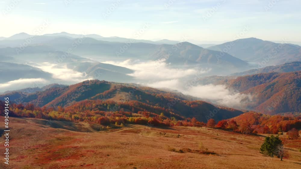 Breathtaking view from the drone in the morning mountains. Filmed in 4k, drone video. Breathtaking view from the drone in the morning mountains. Filmed in 4k, drone video.