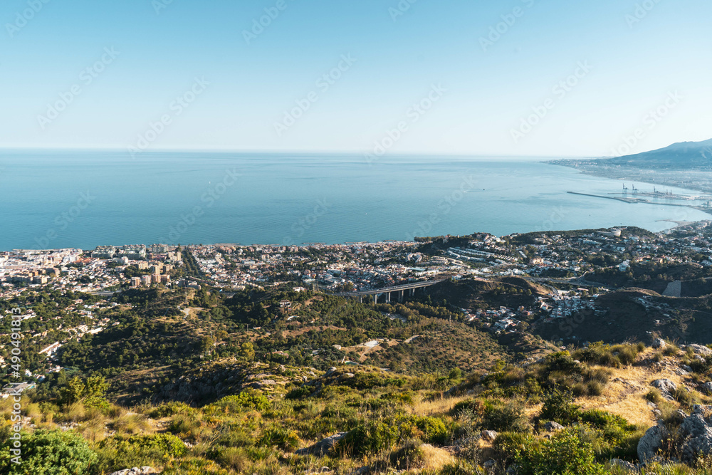 view from the top of the hill in malaga view from the top of the hill in malaga