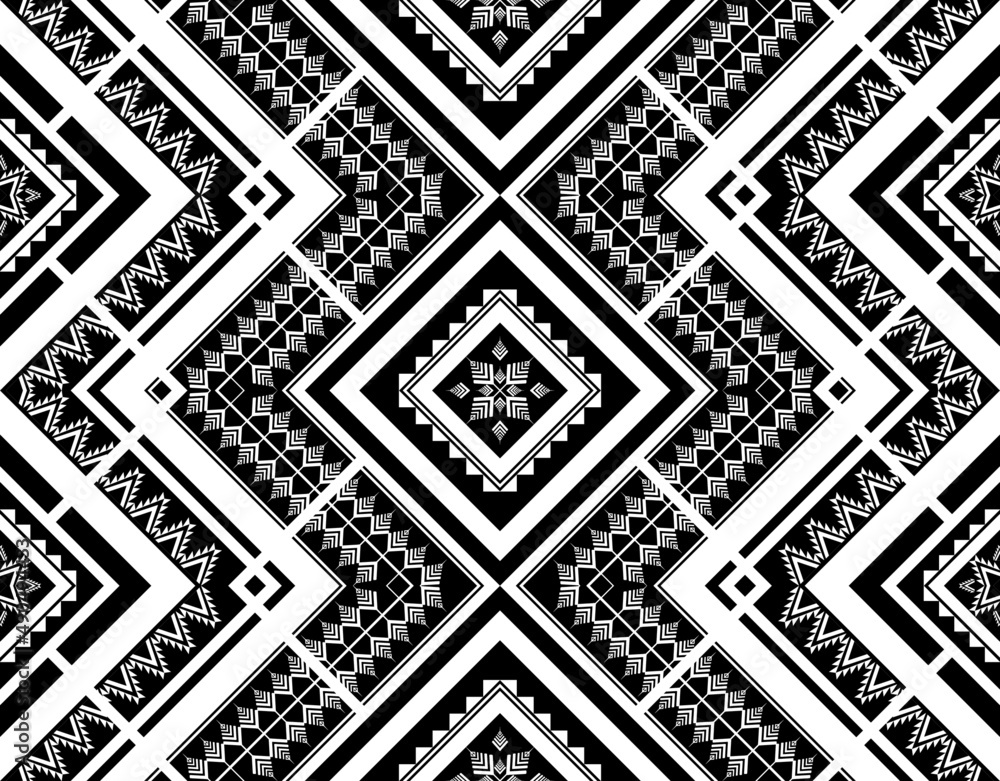 Geometric ethnic seamless pattern traditional. Design for background, wallpaper, vector illustration, textile, fabric, clothing, batik, carpet, embroidery. Geometric ethnic seamless pattern traditional. Design for background, wallpaper, vector illustration, textile, fabric, clothing, batik, carpet, embroidery.