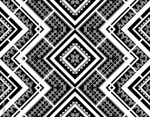 Geometric ethnic seamless pattern traditional. Design for background, wallpaper, vector illustration, textile, fabric, clothing, batik, carpet, embroidery.