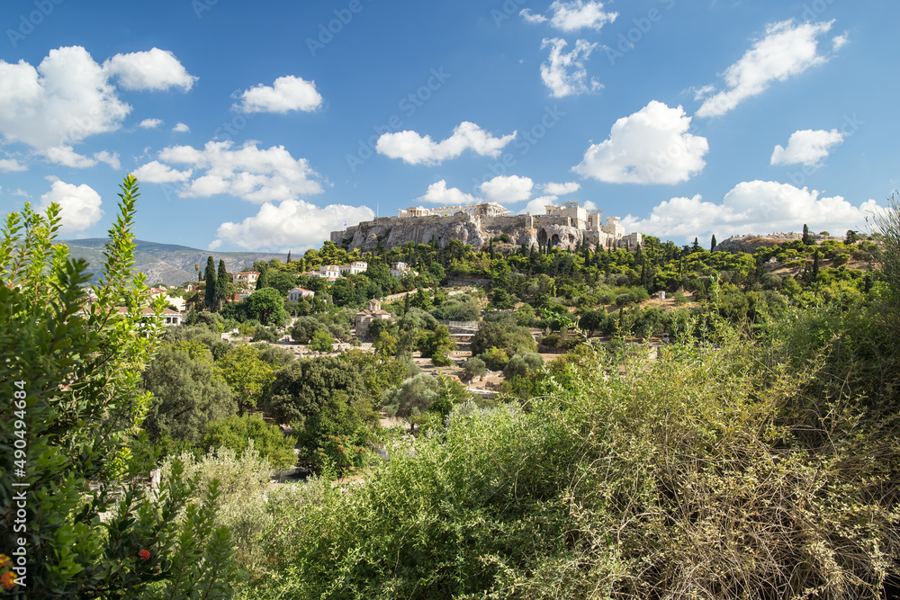 The Acropolis of Athens in summer