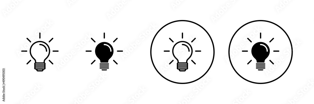 Lamp icons set. Light bulb sign and symbol. idea symbol. Lamp icons set. Light bulb sign and symbol. idea symbol.