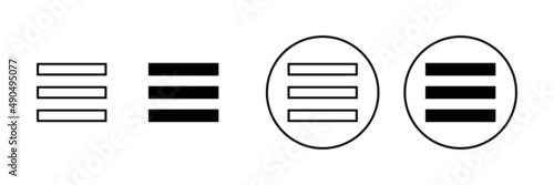 Menu Icons set. web menu sign and symbol. hamburger menu symbol