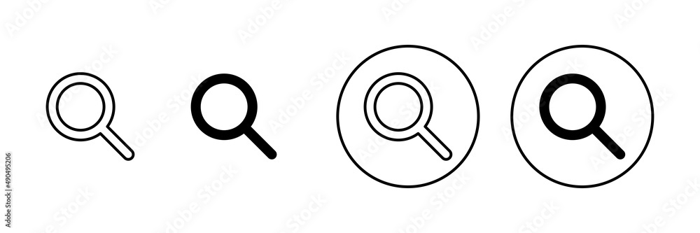 Search icons set. search magnifying glass sign and symbol Search icons set. search magnifying glass sign and symbol