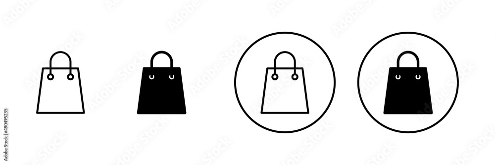 Shopping bag icons set. shopping sign and symbol Shopping bag icons set. shopping sign and symbol