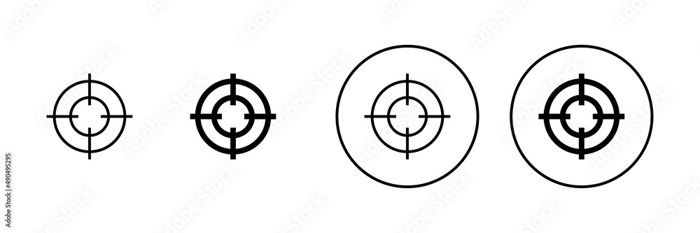 Target icons set. goal icon vector. target marketing sign and symbol Target icons set. goal icon vector. target marketing sign and symbol
