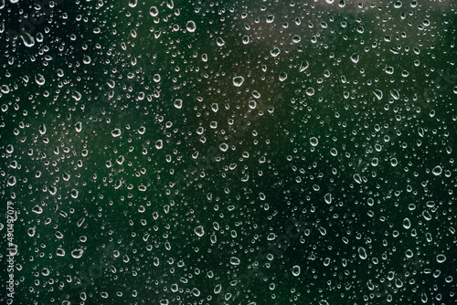 rain drops on the window surface