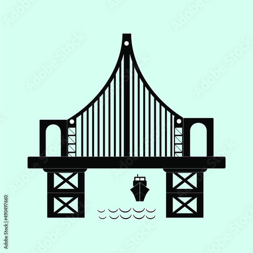bridge vector illustration, perfect for maps, icons, brochures, posters, mascots, etc