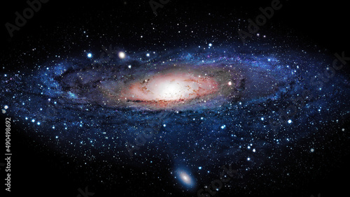 Galaxy M31 in the constellation of Andromeda. Andromeda Galaxy. Elements of this picture furnished by NASA