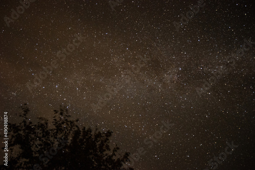 Starry night long exposure photography in Sweden