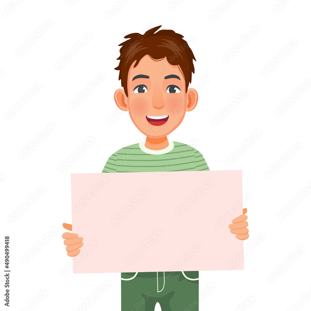 handsome young man holding blank billboard or empty banner for copyspace advertising and announcement messages handsome young man holding blank billboard or empty banner for copyspace advertising and announcement messages