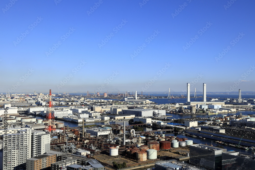 京浜工業地帯の工場