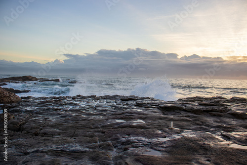 Seascape view of the south coast in South Africa