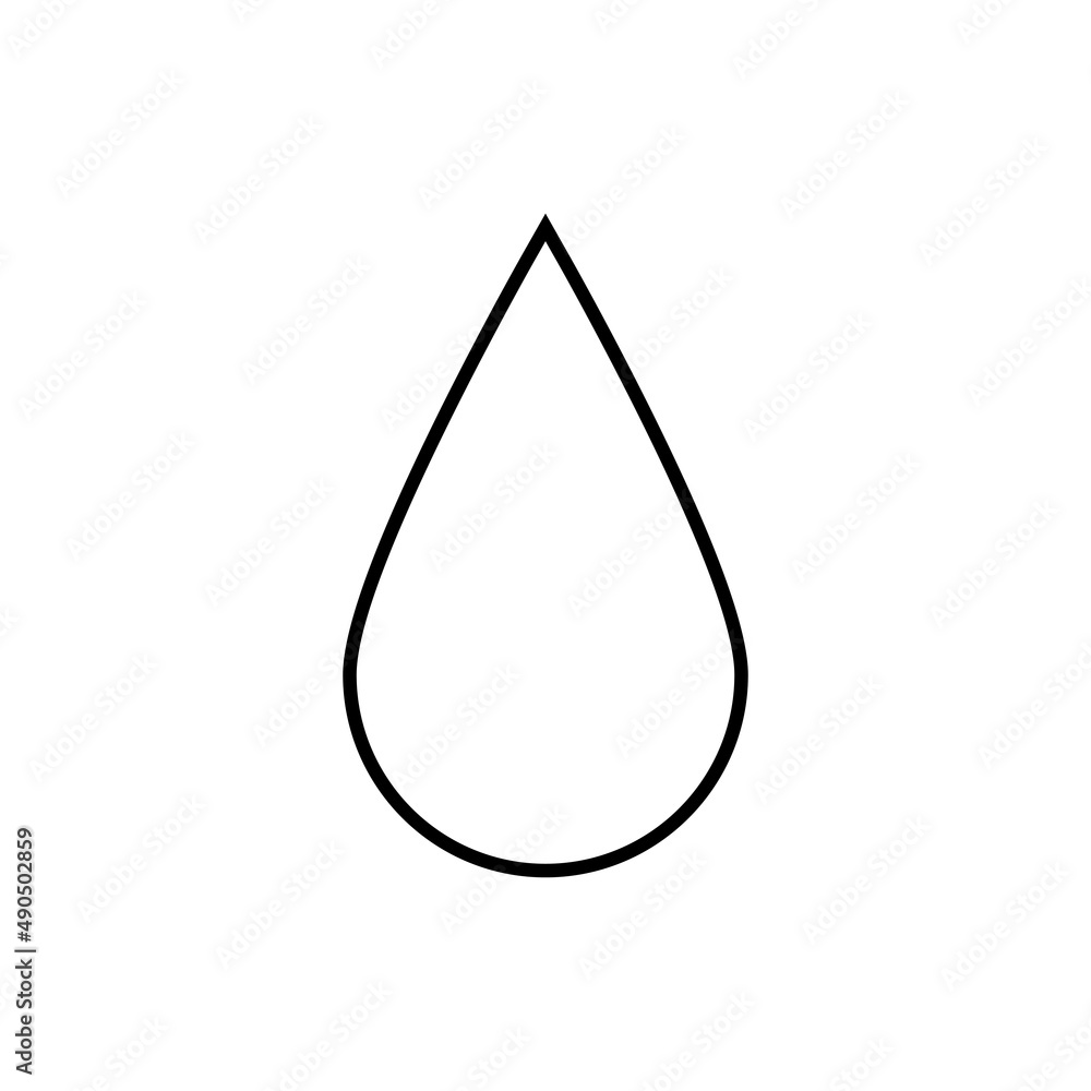 Drop icon in line style Drop icon in line style