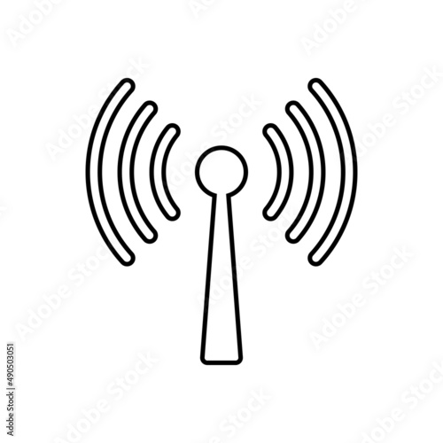 Antenna icon in line style