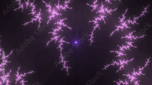 Purple electrical discharge - lightning background