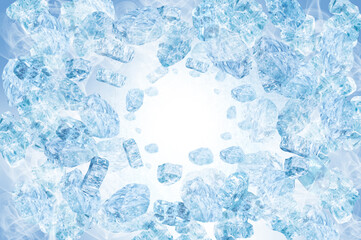 ice splashing background