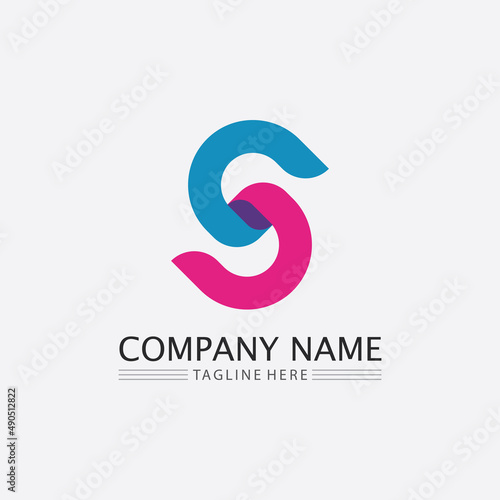 S font and letter logo, design, Vector, Business corporate S letter Identity