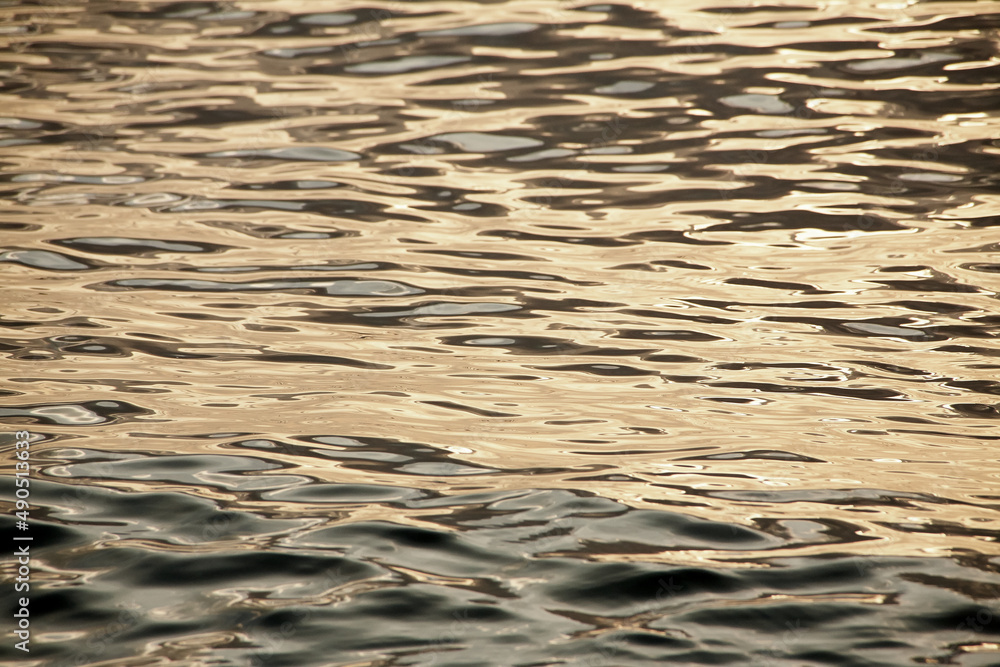 Abendrot, Meer, Wasser, Wellen, Struktur, Textur. Abendrot, Meer, Wasser, Wellen, Struktur, Textur.