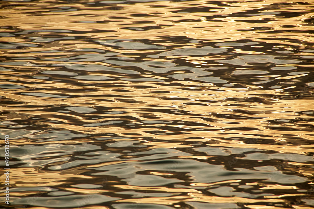 Abendrot, Meer, Wasser, Wellen, Struktur, Textur. Abendrot, Meer, Wasser, Wellen, Struktur, Textur.