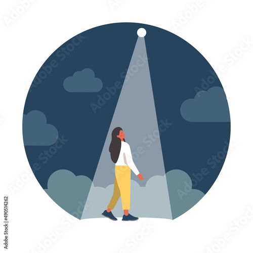 Hope concept. New beginning and faith in the future, support