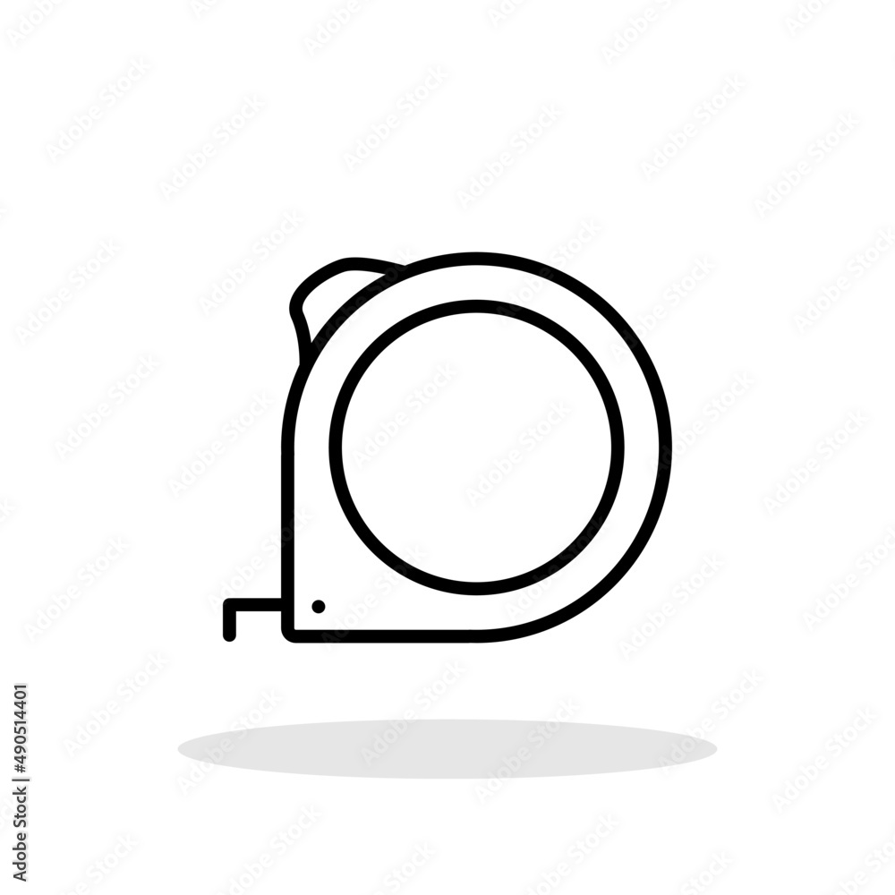 Measurement tape icon in flat style. Construction meter symbol for your web site design, logo, app, UI Vector EPS 10. Measurement tape icon in flat style. Construction meter symbol for your web site design, logo, app, UI Vector EPS 10.