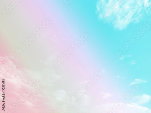 Sky and clouds in pastel tones for graphic design or wallpaper