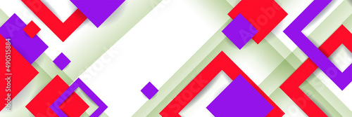 Free Download Display abstract colorful memphis wide banner design background. Abstract colorful memphis geometric business banner background. Vector illustration. - GFXLoad