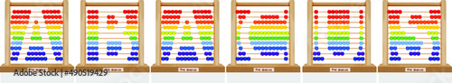 abacus, consisting of letters of the alphabet