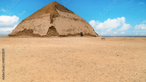 Bent pyramid at Dahshur  Cairo  Egypt