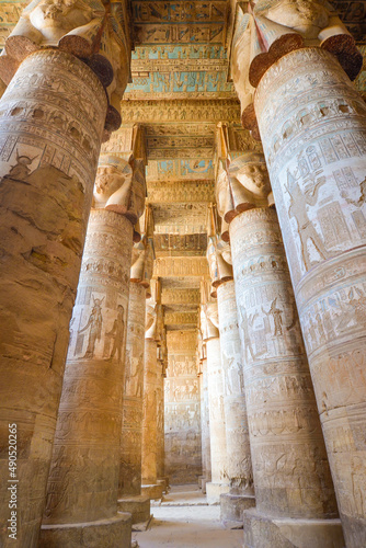 Dendera Temple interior, Ancient Egypt