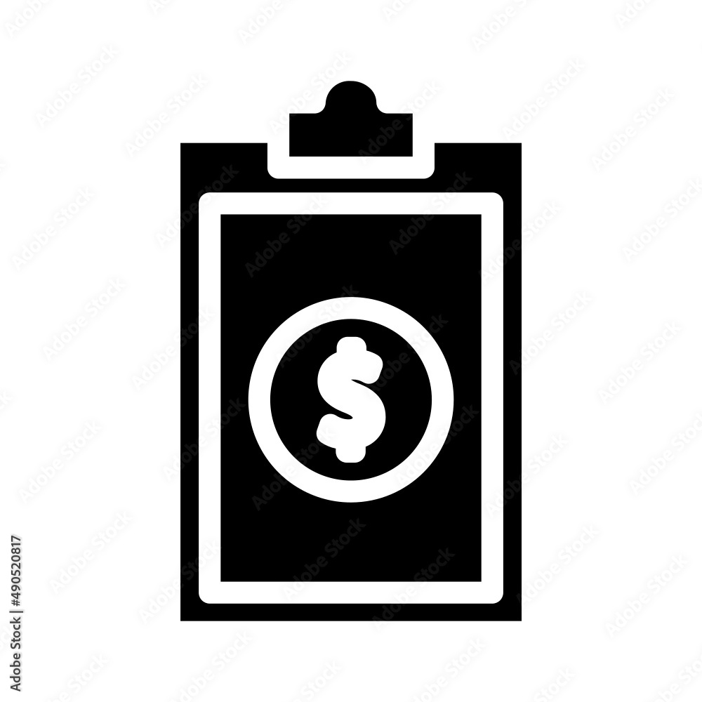 notepad money icon notepad money icon