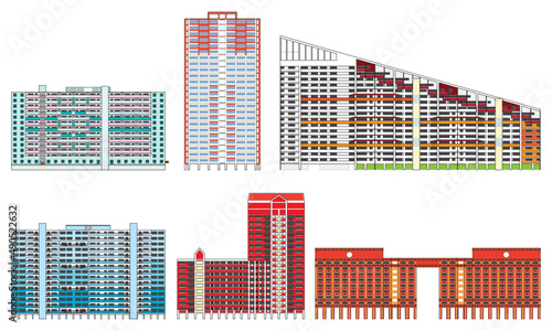 Singapore Public Housing  HDB  Buildings  Flats