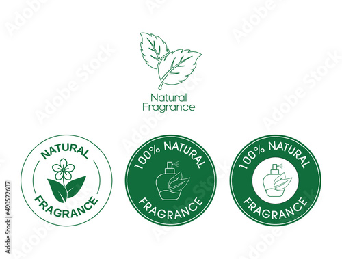 natural fragrance icons vector illustration 