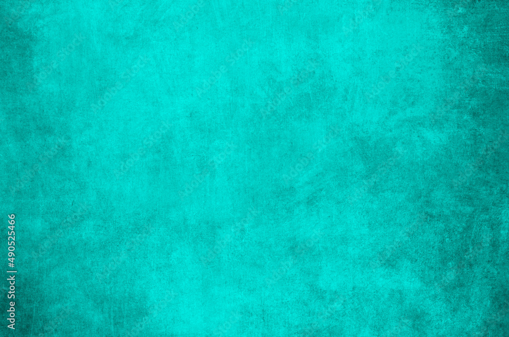Turquoise colored wall background