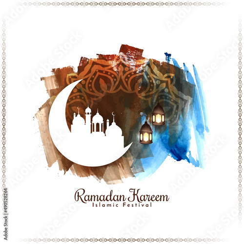 Ramadan Kareem islamic religious festival background design