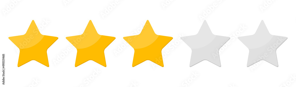 Three 3 Star rank background. Illustration. Three 3 Star rank background. Illustration.