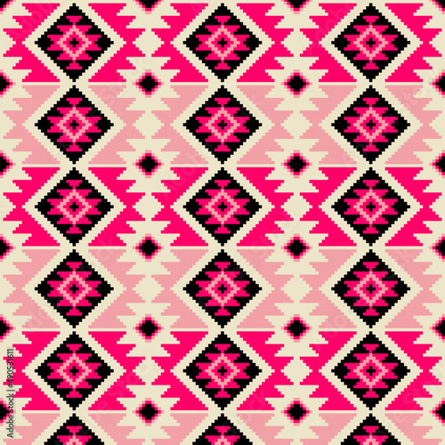 Ethnic pattern colombian wayuu	
