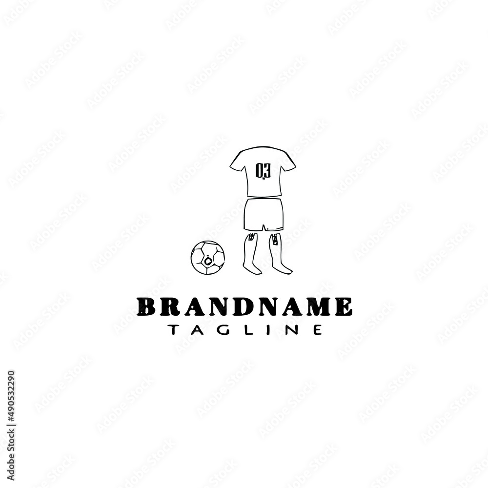 soccer logo icon design template vector illustration