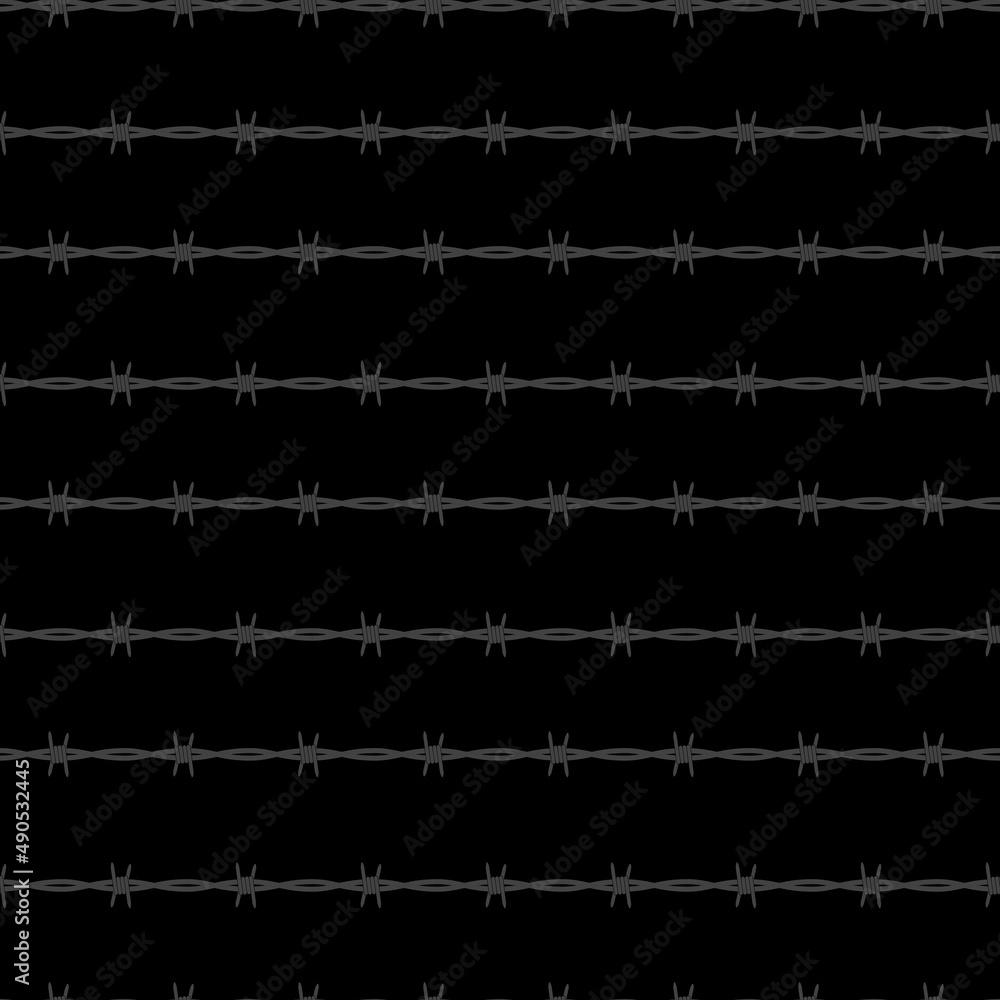 Disease, conclusion barbed wire seamless pattern background. Illustratio Disease, conclusion barbed wire seamless pattern background. Illustratio