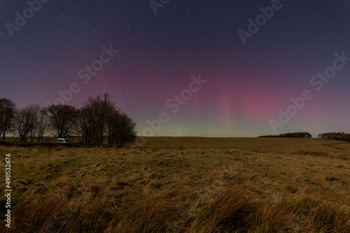 Aurora over Hadrian's Wall