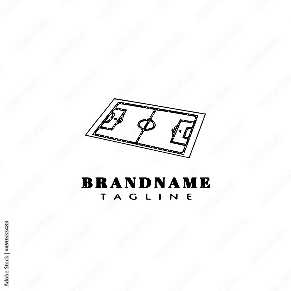 soccer field logo icon design template vector illustration soccer field logo icon design template vector illustration
