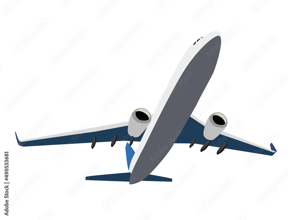 Airplane Icon Isolated on White Background Illustration Airplane Icon Isolated on White Background Illustration