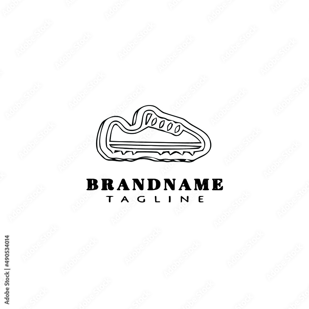 Fototapeta premium soccer shoe logo icon design template vector