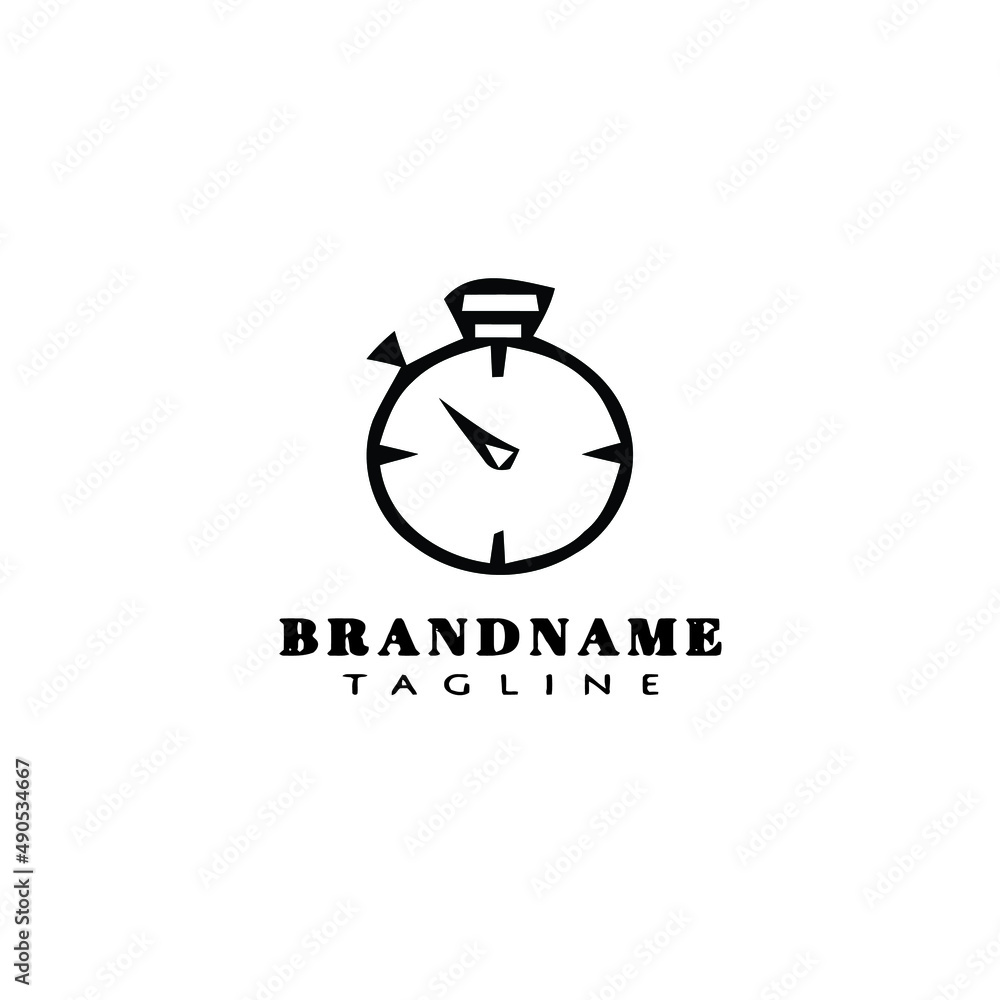 timer logo cartoon icon design template black isolated illustration timer logo cartoon icon design template black isolated illustration